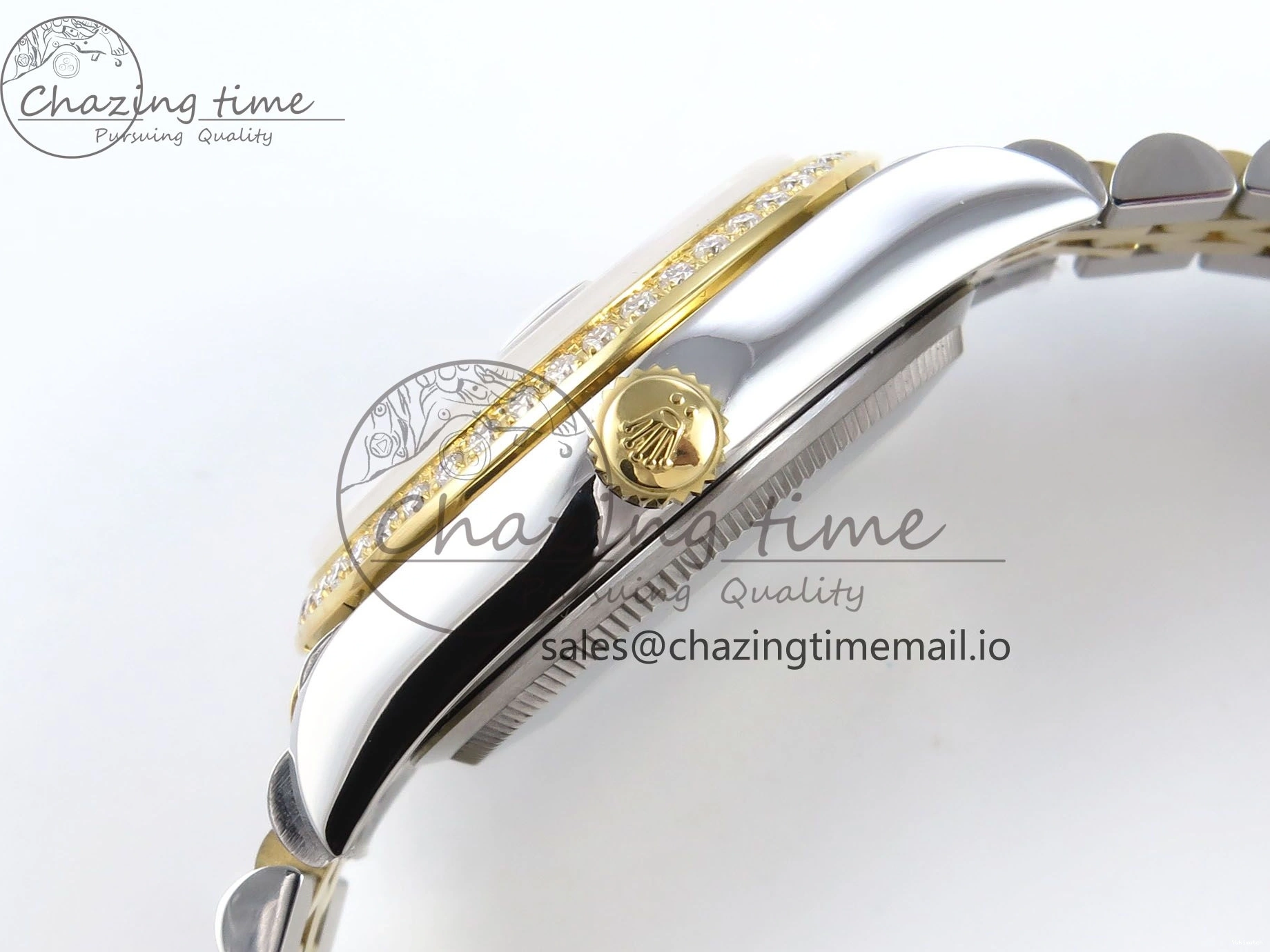 31 Best Jubilee Edition JARF 904L Silver on Bracelet DateJust SS 278383RBR YG Dial Roman Steel Diamonds HZ2236 1:1 1219